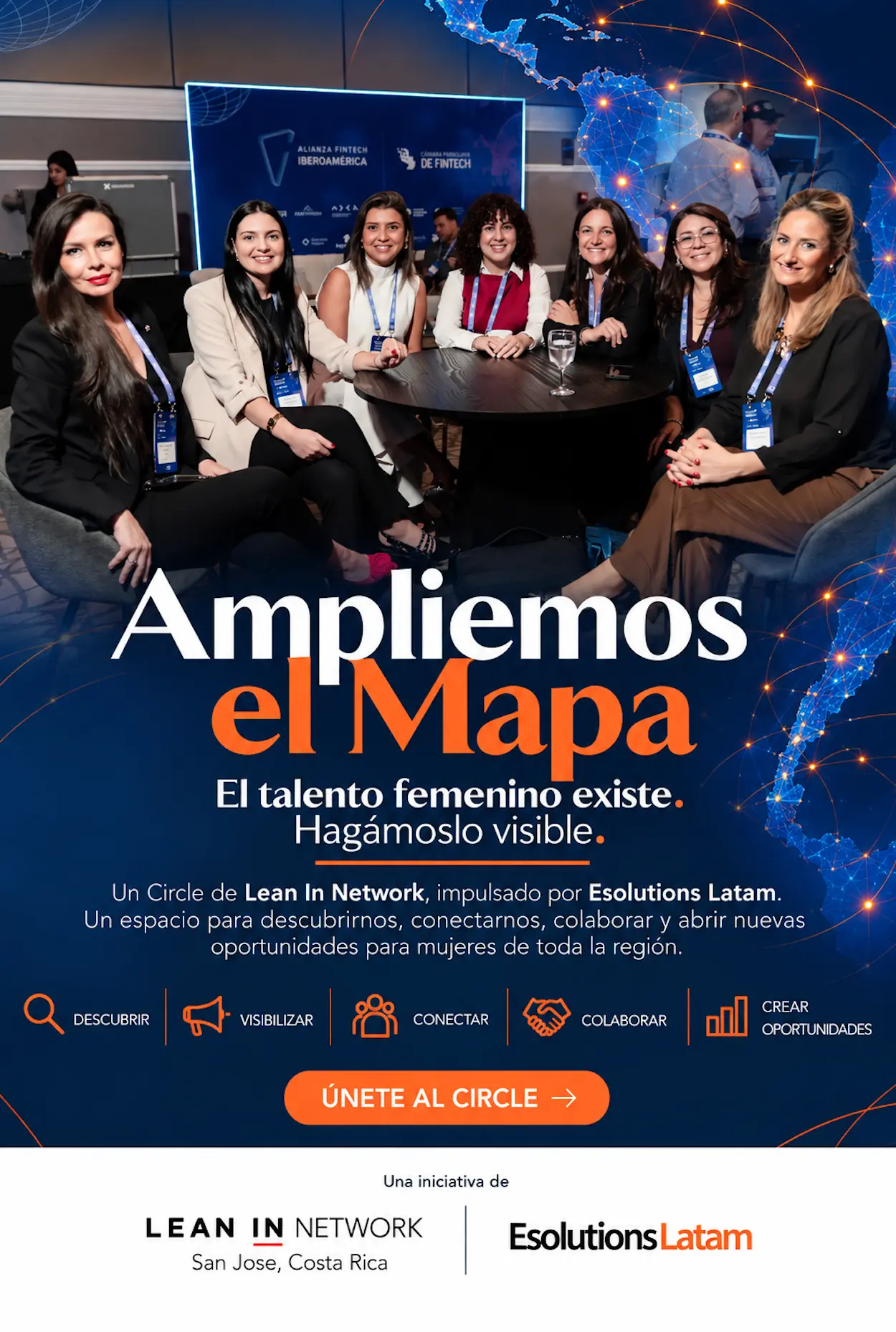 Ampliemos el Mapa: el talento femenino existe, hagámoslo visible. Un Circle de Lean In Network impulsado por Esolutions Latam.
